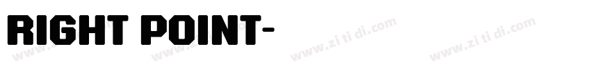 right point字体转换